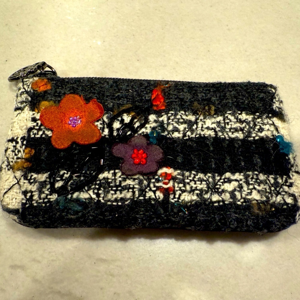Vera Bradley Vintage Tweed & Velvet Coin Purse